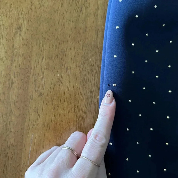 BETSY & ADAM Metallic-dot Ruffled Scuba Dress - Picture 16 of 16